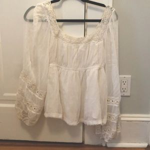 Free People White Blouse
